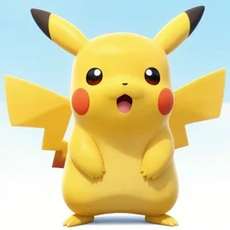 the surprised pikachu meme, hyper realistic