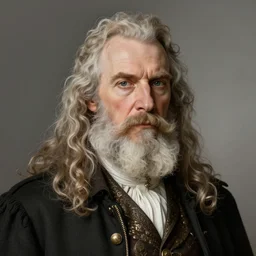 Lord British from Ultima by Norman Rockwell, intricate, portrait, 8k highly professionally detailed, HDR