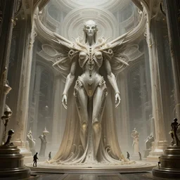 highly advanced futurescape, intricate, high detailed, elegant composition, 8k, 144mm full shot, cinematic :: H.R. Giger ::