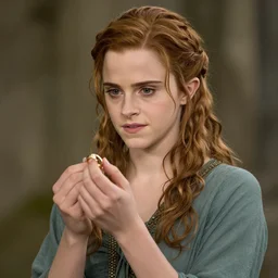still of emma watson holding the ring in the film lord of the rings