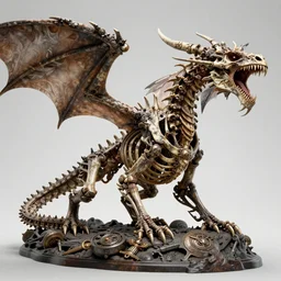fantasy skeletal dragon roaring, ultra realistic, wide angle, intricate details, lord of the rings artifacts, highly detailed by peter mohrbacher, hajime sorayama, wayne barlowe, boris vallejo, aaron horkey, gaston bussiere, craig mullins