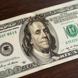 juice wrld on the dollar bill 4 k detailed super realistic