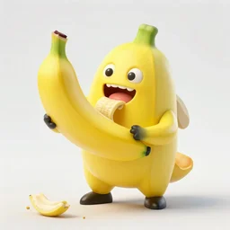 banana monster eating star trek, in the style of meat canyon,