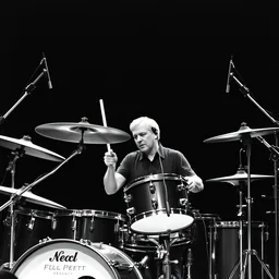 neil peart playing drums
