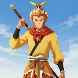 beautiful anime art of Sun Wukong by WLOP, rossdraws, Logan Cure, Mingchen Shen, BangkuART, sakimichan, yan gisuka, JeonSeok Lee, zeronis, Chengwei Pan on artstation