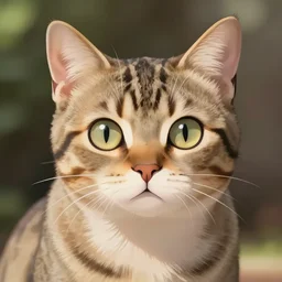 anime cat, tabby