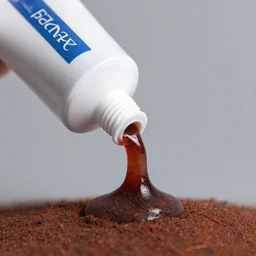 lava pouring out of a toothpaste tube