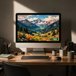 cluttered desk