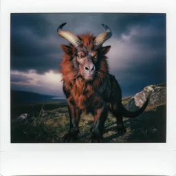 a candid polaroid of the jersey devil