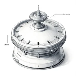 detailed schematics of a time machine
