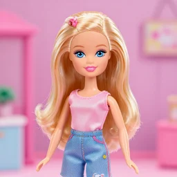 Alexandra Daddario as a Barbie doll