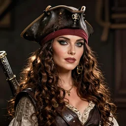 fantasy art of padme amidala as a pirate