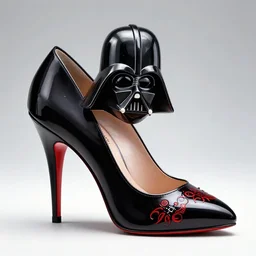 stiletto shoe designed by darth vader