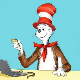 dr. oz as a snake oil salesman, in the style of dr. seuss.