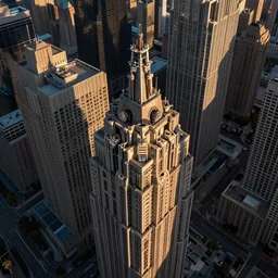birds eye view from the edge of a metropolitan building