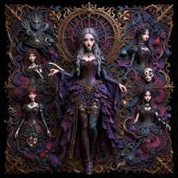 gothic girl :: by Martine Johanna and Simon Stålenhag and Chie Yoshii and Casey Weldon and Guillermo del toro :: ornate, dynamic, particulate, rich colors, intricate, elegant, highly detailed, centered, artstation, smooth, sharp focus, octane render, 3d
