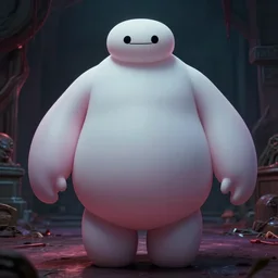 “ baymax in horror movie, terrifying, rated r ”