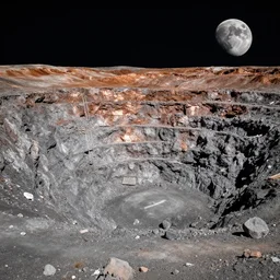 a copper mine on the moon