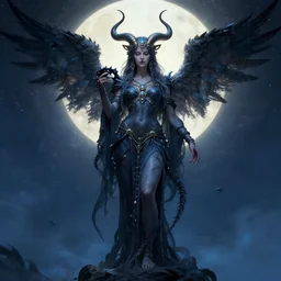 godess of the night nyx in her primordial form