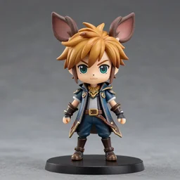 teemo league of legends, a nendoroid of teemo, figurine, detailed product photo