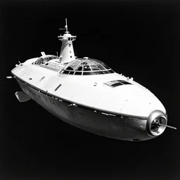 A space yacht. Film Noir, Black and White. High Contrast, Duane Loose, Traveller RPG.