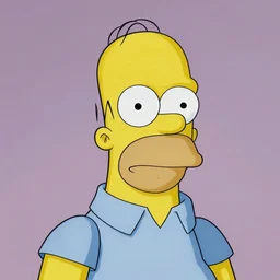 portrait of 40-year-old Homer Simpson the style of Annie Leibovitz award-winning, detailed, 82 mm sigma art, close up