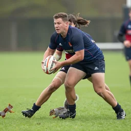 a squirrel playing rugby n - 4