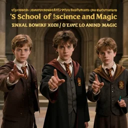 sharp, highly detailed, high quality film scan, from a 2 0 1 9 sci fi color movie, set in 1 8 7 0 in an alternate universe, mid distant shot of three students practicing magic, at the'school of science and magic ', 1 8 7 0 s era clothing, good lighting, in focus, detailed eyes and faces, live action, award winning lighting, award winning photography
