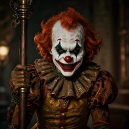 It Clown lurking in the shadows, cinematic shot, intricate, ornate, photorealistic, ultra detailed, realistic, 100mm, photography, octane, high definition, depth of field, bokeh, 8k, artstation