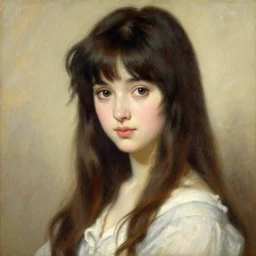 a portrait of beautiful anime girl, painting by gaston bussiere, craig mullins, j. c. leyendecker