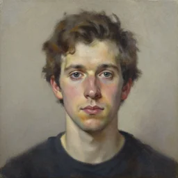 Riff Raff portrait, oil painting