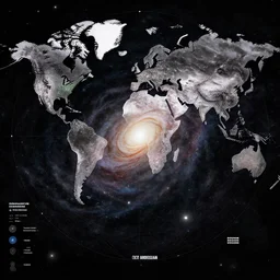 a map of the galaxy, infographic, very detailed, high contrast, hd, trending on artstation