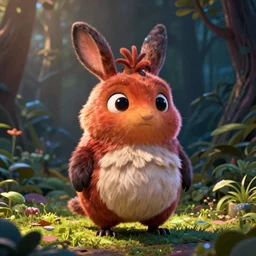 an bandersnatch creature in a pixar artstyle, adorable and whimsical,, fantasy, elegant, digital painting, artstation, unreal engine, octane render, concept art, matte, sharp focus, vibrant colors, high contrast, illustration, art by james jean and philippe druillet and justin gerard