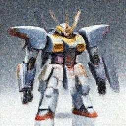 mecha with flat head