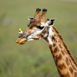 giraffe with duck head