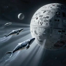 space whales attacking the death star