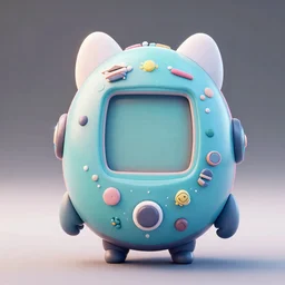 a mech tamagotchi, in the style of josan gonzalez, game icon, highly detailed, octane render, 8 k wallpaper