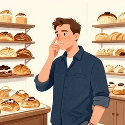 illustration of something in  mind by Anthony de FrenchBakery