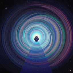 a bit flip at the end of time and space where we found the portal to the illusion of it all, surreal, fantasctic, notan, 8 k, psychedellic, godhead - n 4