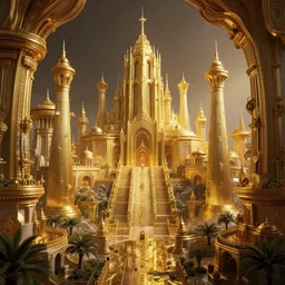 ancient traditional antediluvian primeval city in it's gilded age. trending on artstation. photoshop octane blender 3 dsmax render. nvidia demo. amd demo. graphics. raytracing. reflection. rule - of - thirds. harsh lighting. aesthetic. inventive. artful colors. inventive framing. creative subject positions. gorgeous lighting. intriguing scenery. fascinating scenario.