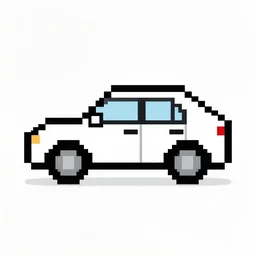 1 6 x 1 6 pixel art of car