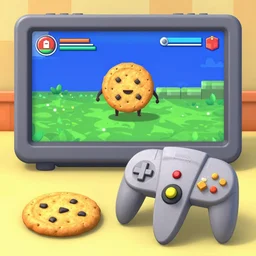 a video game where you play as a sentient cookie for Nintendo 64