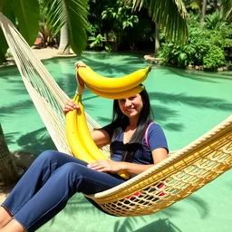 hannah banana with a banana hammock