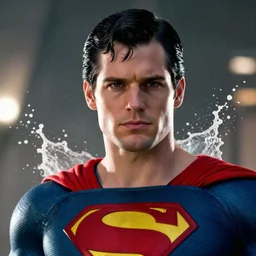 pickle rick as superman! in gears of war, splash art, movie still, detailed face, photorealistic facial features, cinematic lighting, dramatic, octane render, long lens, shallow depth of field, bokeh, anamorphic lens flare, 8 k, hyper detailed, 3 5 mm film grain