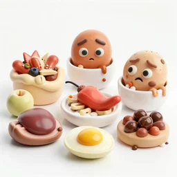 disgusting food dishies composed of disturbing and dreadful foods of human remains