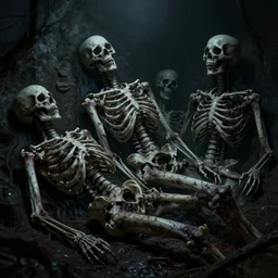 bodies, horror, death, corps, magots, decomposed, morbid, nightmare, supernatural, 8 k, digital art, highly detailed, ray tracing, chiaroscuro, creepy, terrifying