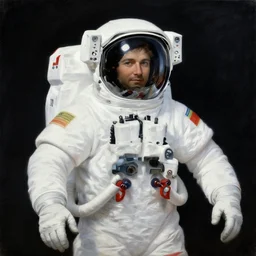 attractive astronaut, male, painting by gaston bussiere, craig mullins, j. c. leyendecker, yoji shinkawa, tom of finland