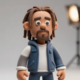 detailed studio photography of a close up claymation action figure of j cole, highly detailed, breathtaking, uhd resolution, beautiful lighting, studio light, extremely detailed, establishing shot, photorealistic, hyperrealistic