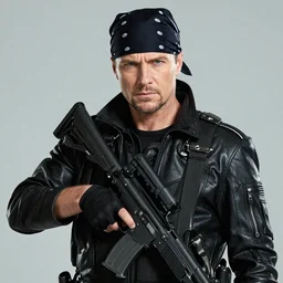 michael biehn as solid snake, bandana, 1 9 8 7, 3 5 mm
