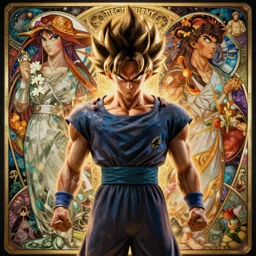 prince vegeta by greg rutkowski, symmetry, concept art by artgerm, distance portrait of a hyper realistic, intense, epic, alphonse mucha, octane render, highly detailed, high quality, 8 k, soft lighting, path traced, and uang guangjian and gil elvgren, symmetry!!